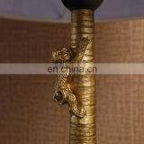 European Style Coconut Palm Shape Vintage Gold Monkey Table Lamps for Hotel Home Decor thumbnail-6