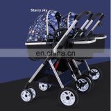 Divisible twin baby stroller tandem infant pram toddler pushchair