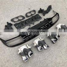 FOR BENZ C Class Coupe Change to C43 AMG DIFFUSER WITH EXHAUST PIPES thumbnail-4