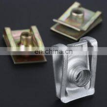 100Pcs Car Screw Base U-Type Mount Fastener Clips Motor Fender Bumper Protection Metal Clip thumbnail-4