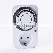 24-часовой программируемый таймерный выключатель, универсальный розетка, механический таймер 220В 16А, европейский штепсель EU plug, розетка EU