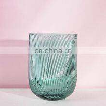 Home Decoration HandCraft Clear Glass Crystal Wedding Flower Vase thumbnail-5