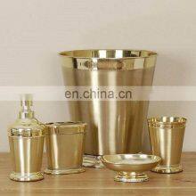 Gold Plated Metal Bathroom Set