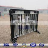 Black Powder Coated Carbon Steel Temporary Security Fence