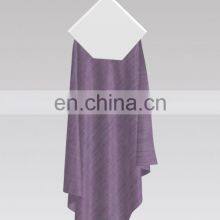 Mystic Purple Color Plain Yarn-dyed Crepe Fabric For Fashion Dress thumbnail-5