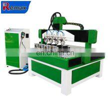 1212 3D Cnc Router Woodworking Machine 4 Heads 4 Axis Cylinder Wood Cnc Router thumbnail-4
