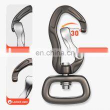 JRSGS 4KN Hot Sale Hiking Aluminum 4KN Swivel Carabiner Hook for Dog Leash High Quality Multi Tool S7805DXE thumbnail-4