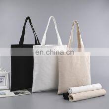 Wholesale High Quality 100% Recycled Cotton Bag Cheap 12oz Blank Custom Logo Canvas Tote Bag Promotional Plain Canvas Bag