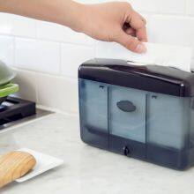 Spring Tissue Box Portable Plastic Kitchen Towel Holder thumbnail-2