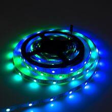 DC5V 9W/M PCB8MM SMD5050 RGB Flexible LED Light Strip Decor Ambient Lighting SK6812 LED Strip thumbnail-4