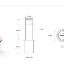 Original Factory Anti Impact Road Protection Manual Steel Bollards Safety Barrier 4mm Pedestrian Access Removable Bollard thumbnail-5