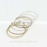 2015 Fashion Jewelry Bracelet,Variety Metal Circle Pearl Bangle Bracelet thumbnail-3