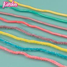 Good Quality Fruit Flavors Sour Belt Rainbow Gummy Candy thumbnail-4