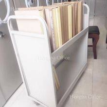 Hengna Adjustable Book Cart for Senior Care Centers – Perfect for Organizing Books, Magazines, and Activity Supplies thumbnail-2