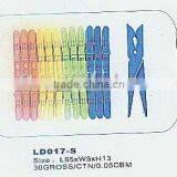 PLASTIC CLOTHES PEGS LD017-S1 thumbnail-1