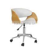 China Supplier Low Price Bentwood White Round Armrest Working Office Chair