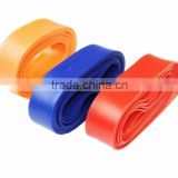 Colors of non toxic natural latex elastic yoga stretch band