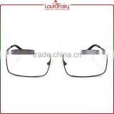 Laura Fairy Italy Designer Black Rectangle Metal Spectacle Optical Frame For Unisex thumbnail-2