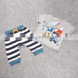 2016 Factory New Arrival Summer Child Clothes for 2 Pieces Fashion Baby Boy Clothing Set Wholesale Kids Clothes (ulik-SC098) thumbnail-2