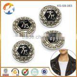 Custom China Cheap Round Shape Engraved Metal Buttons Caps thumbnail-3