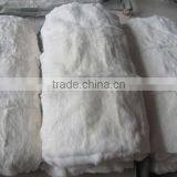 Natural White Color Factory Supply 100% Rex Rabbit Fur Plate for Garments thumbnail-1