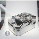 20l Liter Portable Fuel Tank Stainless Steel Jerry Can