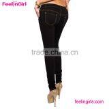Accept Paypal Hot Design Black Long Women Jeans Pants thumbnail-4