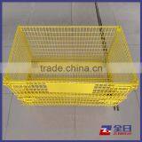 Foldable Warehouse Industrial Storage Heavy Duty Galvanized Wire Cage