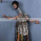 Creative Vivid Lifelike Wax Statue of Long Neck Man for Art Exhibition thumbnail-2