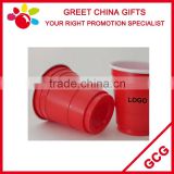 Promotional Double Wall Red and White 2oz / 50ml Disposable Plastic Cup Wine and Joice Cup Bar Decoration                        
                                                Quality Choice