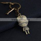 Hot Sale Fashion Custom Metal Cartoon Keychain With Pendant Keyring KC13193 thumbnail-1