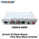 LCD Display 19 Inch 2U Rack Mount Pure Sine Wave Inverter for Industry and Telecom 1000VA 600W 48V dc to 110V ac off Grid thumbnail-3