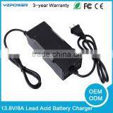 13.8V 8A Automatic Lead Acid Car Battery Charger For Battery Pack Electric Tool