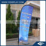 Angled Beach Flag Flying Banner Stand thumbnail-2