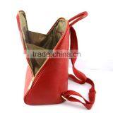 Newest Design Fashionable Red Litchi Pattern Genuine Leather Backpack for Lady thumbnail-6