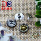 9MM Lightning Logo Metal Jeans Rivet for Leather Jacket Men thumbnail-2