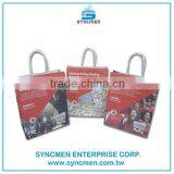 Advertising Popular and Hot Sale Customized White Kraft Paper Bag thumbnail-3