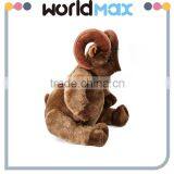 Soft Touching Brown Goat Oem Plush Toys for Kids thumbnail-2