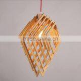 Nordic Creative Brief Wooden Pendant Lamps Square Shape Living Room Bedroom Lighting Fixtures Holiday Living Christmas Lights thumbnail-4