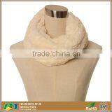 Super Soft Soild Color Faux Rabbit Fur Infinity Loop Scarf
