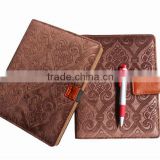 2013 newest magnetic leather organizer with Carpet leather