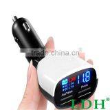 HOT Low Voltage Alarm 3.4A 12v To 5v Universal Mini USB Car Charger 2 USB Charger For Iphone 6 6 Plus 5 Ipad Smart Car Charger thumbnail-4