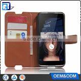 High Quality Litchi Design Credit Card Wallet Stand Flip Leather Case for Alcatel One Touch Idol 4 Mobile Phone Cover thumbnail-1