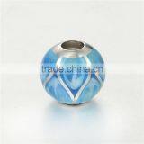 2016 Wholesale Bule Enamel 925 Silver Charm Bracelets AMLD001B thumbnail-5