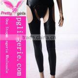 Factory Price Black Cheap Leather Catsuit Jumpsuit thumbnail-6