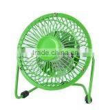 Jyicoo 4-inch 360-degree Rotating USB Powered Metal Electric Mini Desk Fan for PC /Laptop /Notebook Summer Gift USB Fan