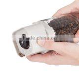 SINOGLASS 2pcs Ceramic Mechanism Square Round Design Glass Pepper Grinder Jar Set thumbnail-3