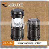 Led Rechargeable Lantern Solar, Solar Powered Foldable Lantern Camp Lights With Solar&mobile Phone Charger Function