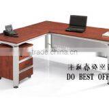 Wooden Office Furniture Table Aluminum Alloy Leg Frame Office Design Executive Desk thumbnail-2