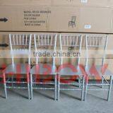 Limewashed Silver Plastic Resin Tiffany Chiavari Chair thumbnail-1